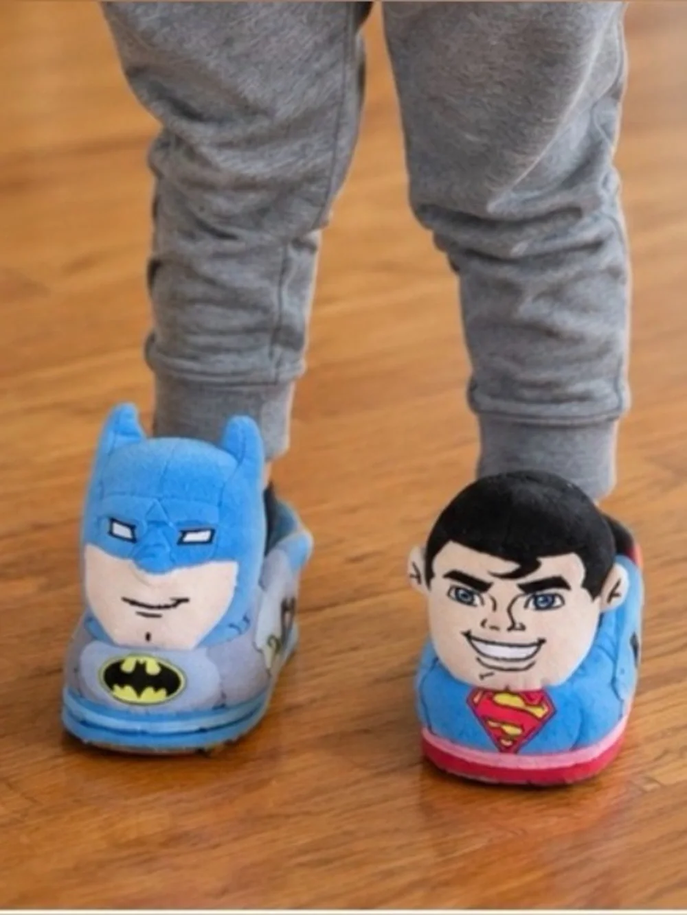 Batman Plush Kid's Slippers - Blue